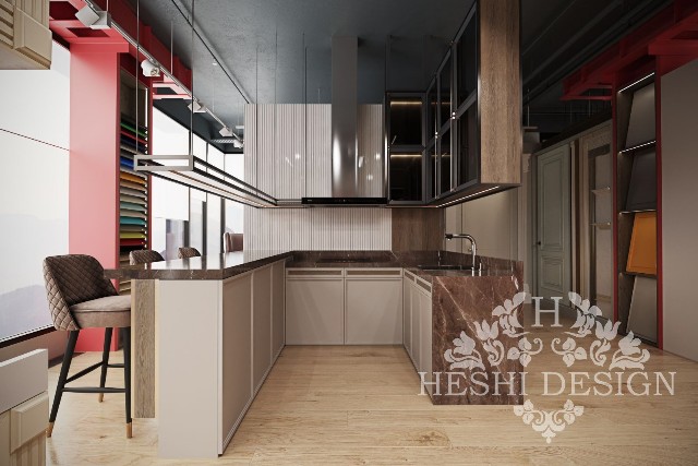 Дизайн современной кухни в коллаборации Heshi-Альдас