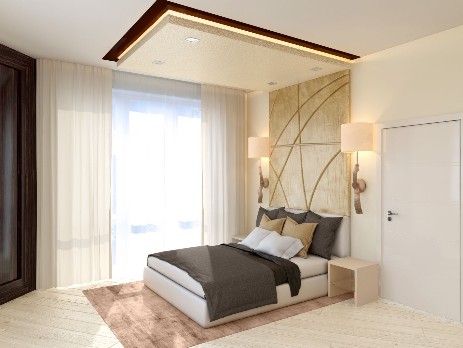Дизайн интерьера спальни в пастельных тонах