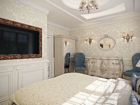 Дизайн интерьера спальни в классическом стиле