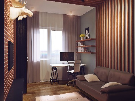 Дизайн комнаты в Жулебино для одинокого мужчины