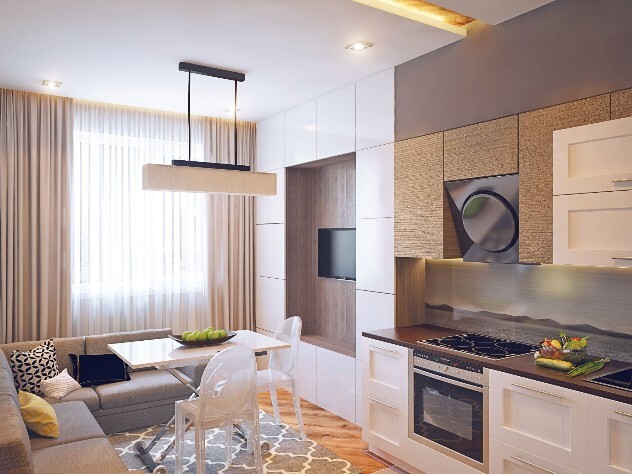 Соверменный дизайн интерьера кухни в квартире