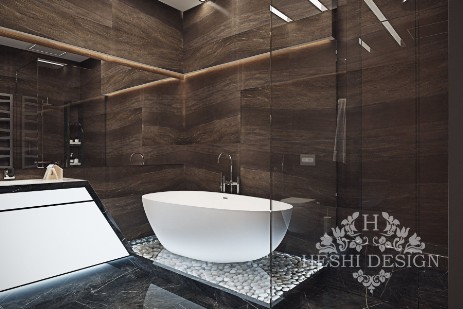 Элитный дизайн интерьера ванной