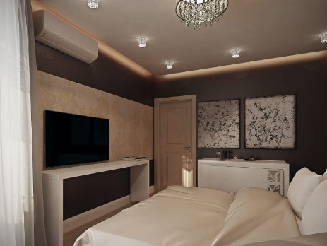Красивый, модный дизайн спальни