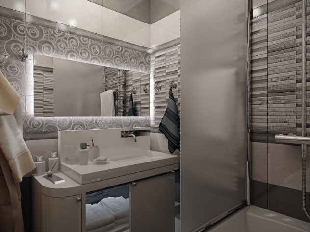 Соверменный дизайн интерьера ванной