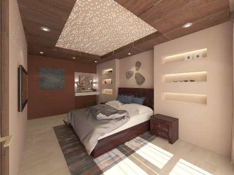 Дизайн интерьера спальни на Беговой