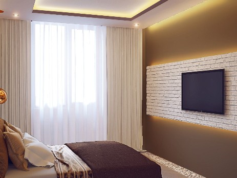 Соверменный дизайн спальни в Видном