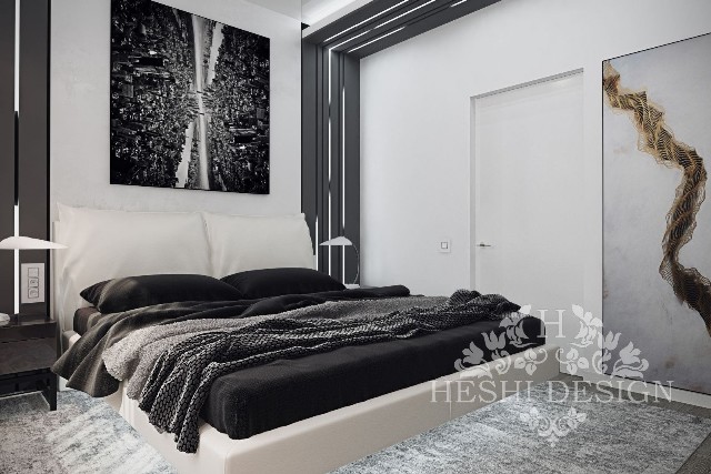 Дизайн интерьера спальни в ЖК Барбарис