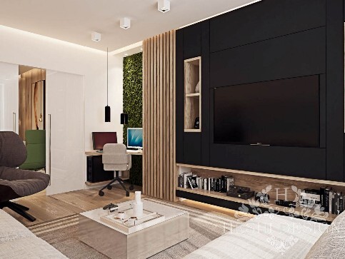 Дизайн интерьера трехкомнатной квартиры в Химках