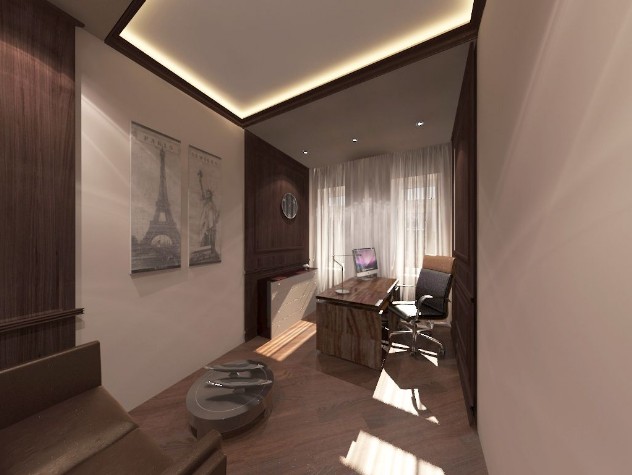 Дизайн интерьера кабинета в квартире